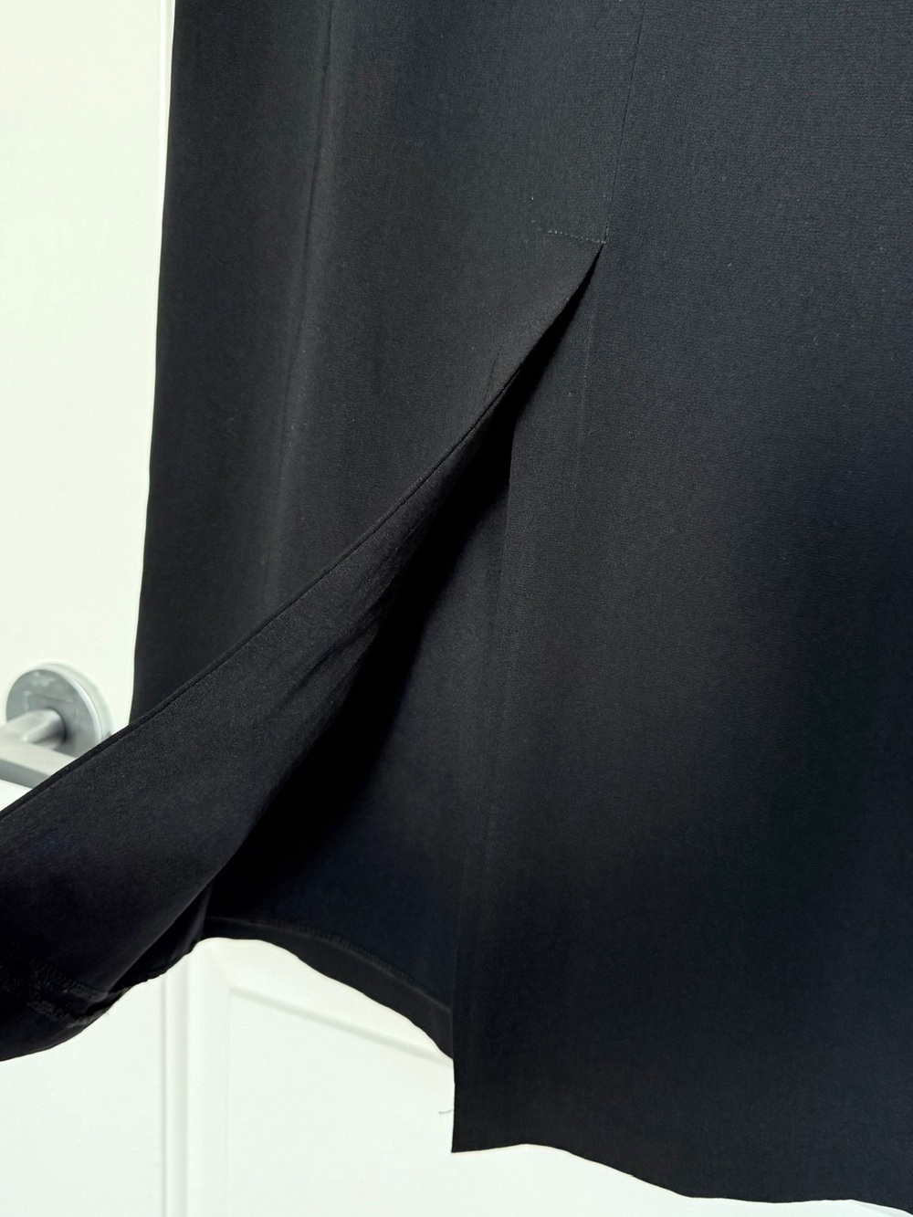 Handmade Black Maxi Pencil Skirt | Size S - Picture 8 of 9